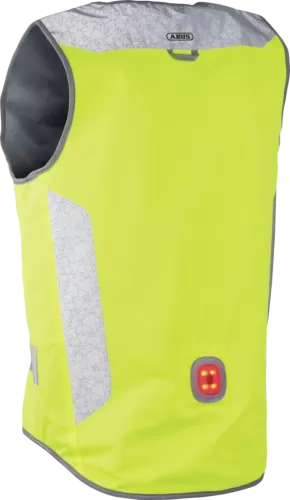 ABUS Lumino Night Vest Warnweste gelb Rückansicht